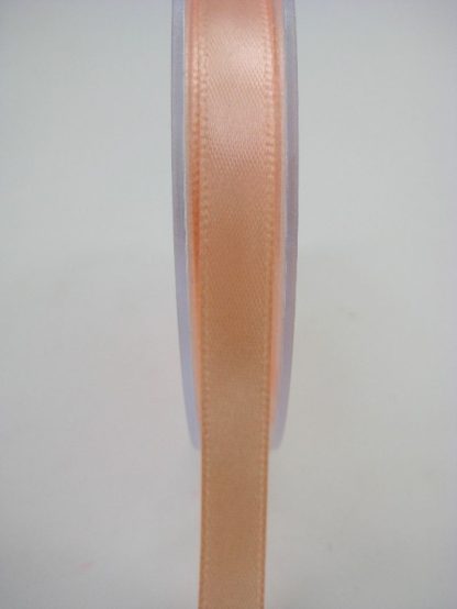 RS10AP  10 MM X 22.5 METRE SATIN RIBBON IN APRICOT- IF QUANTITY IS MORE THAN 10 PAY 85P A ROLL