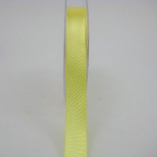 15 MM X 22.5 METRES  SATIN RIBBON IN LIGHT YELLOW- IF QUANTITY IS MORE THAN 10 ROLLS PAY £1.05 A ROLL