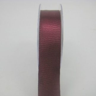 RS25BU 25 MM X 22.5 METRES SATIN RIBBON IN BURGANDY - IF QUANTITY IS MORE THAN 5 ROLLS PAY ONLY £1.59