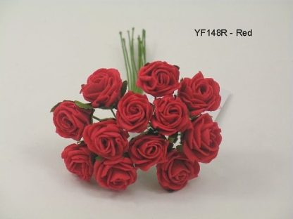 YF148R  MINI TEA ROSE IN RED