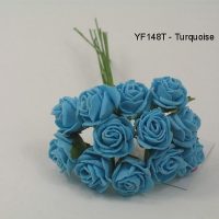 YF148T  MINI TEA ROSE IN TURQUOISE