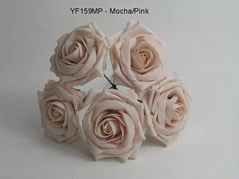 YF159MP  OPEN ROSE IN MOCHA PINK